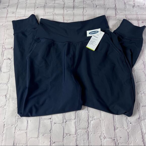Old Navy Womens  Navy Color  Elevate Jogger Style Leggings  Sz M - Picture 9 of 10